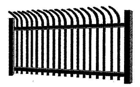 Industrial Steel Security Fence installation - Model 311