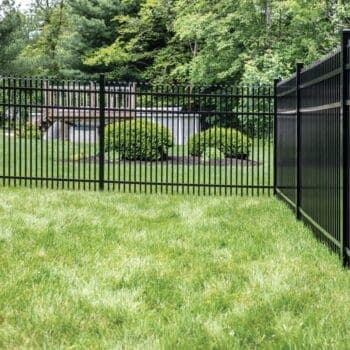 Williamsburg style aluminum fence section