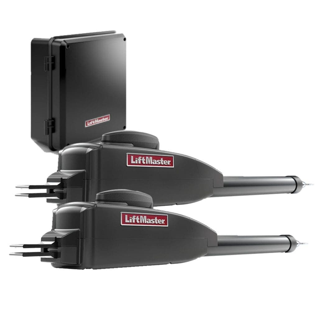 Automatic gate operator installation example