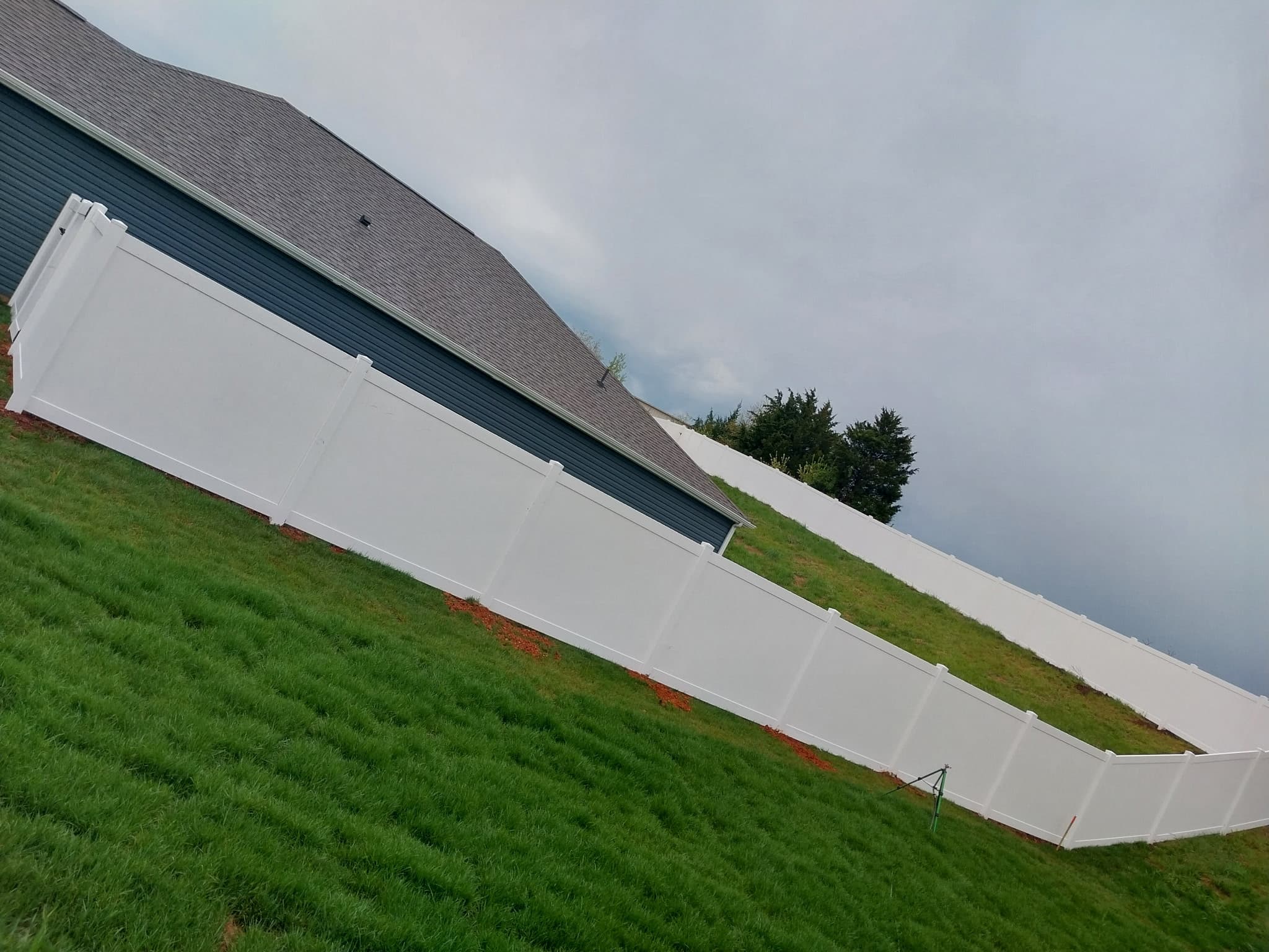 Vinyl fence panel showing durable construction