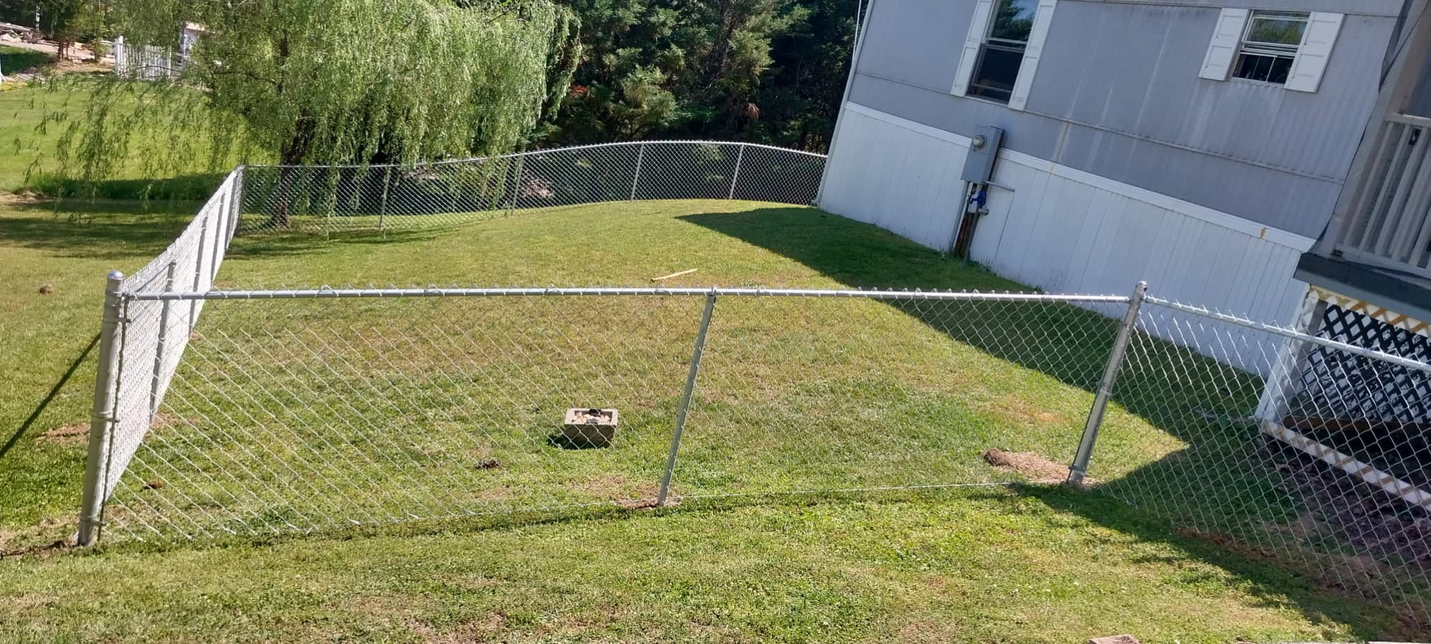 Clinton TN fence installation project 1