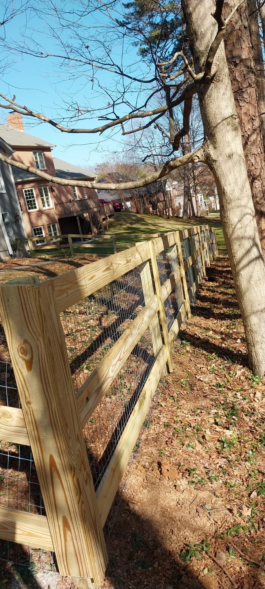 Cosby TN fence installation project 1