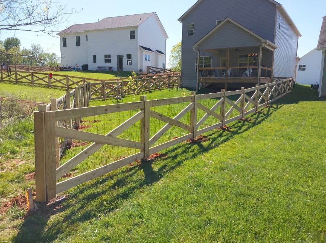 Cosby TN fence installation project 3