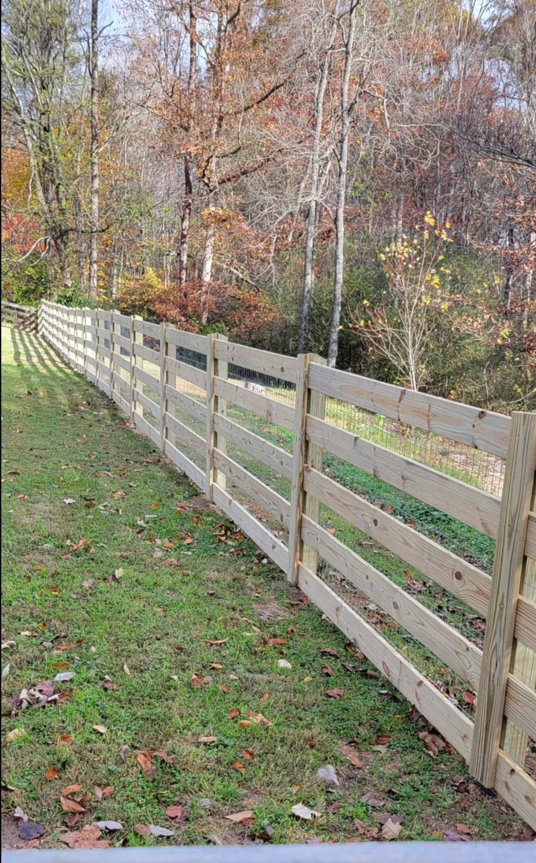 Dandridge TN fence installation project 1