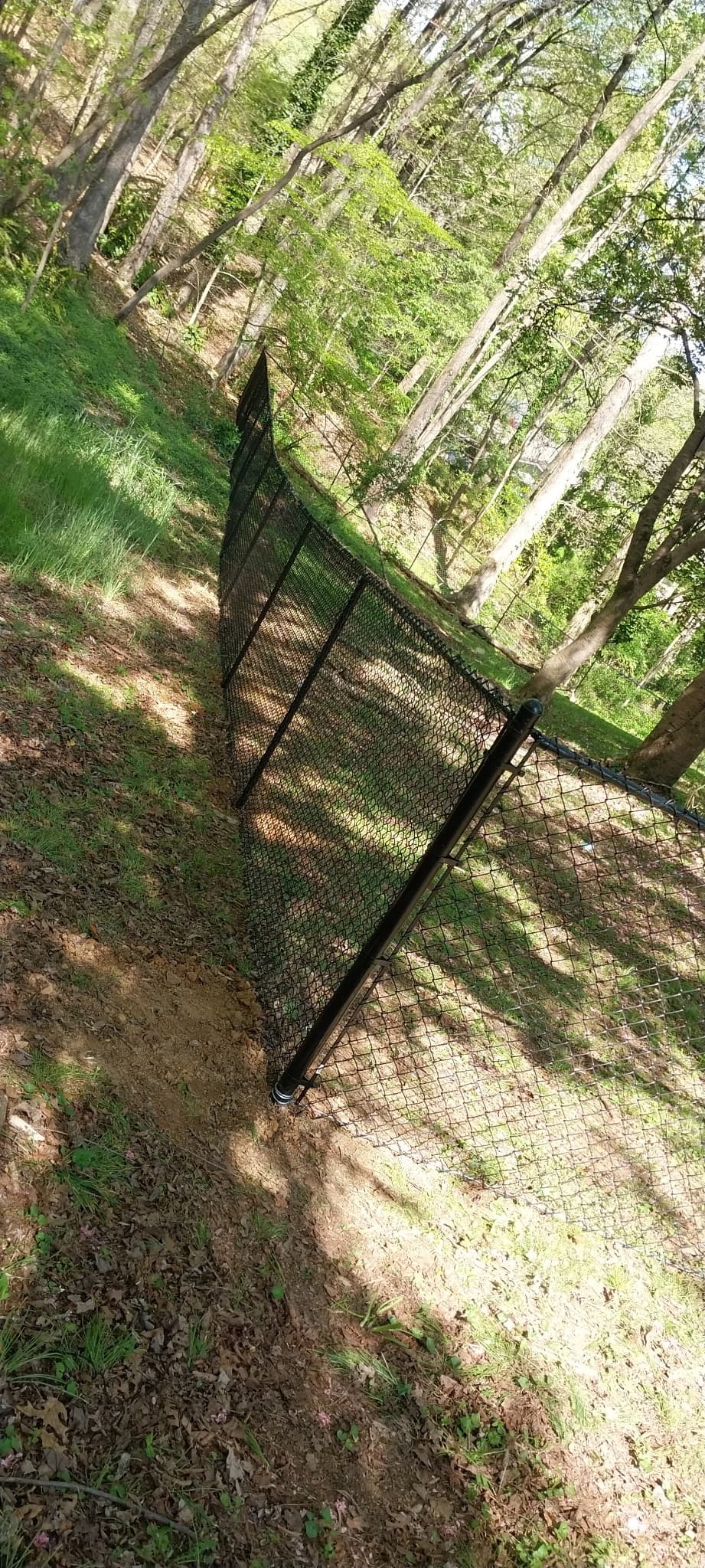 Dandridge TN fence installation project 2