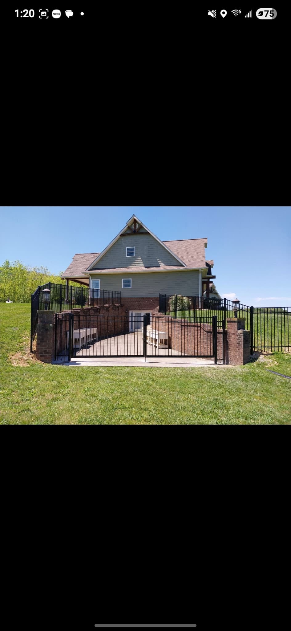 Farragut TN fence installation project 1