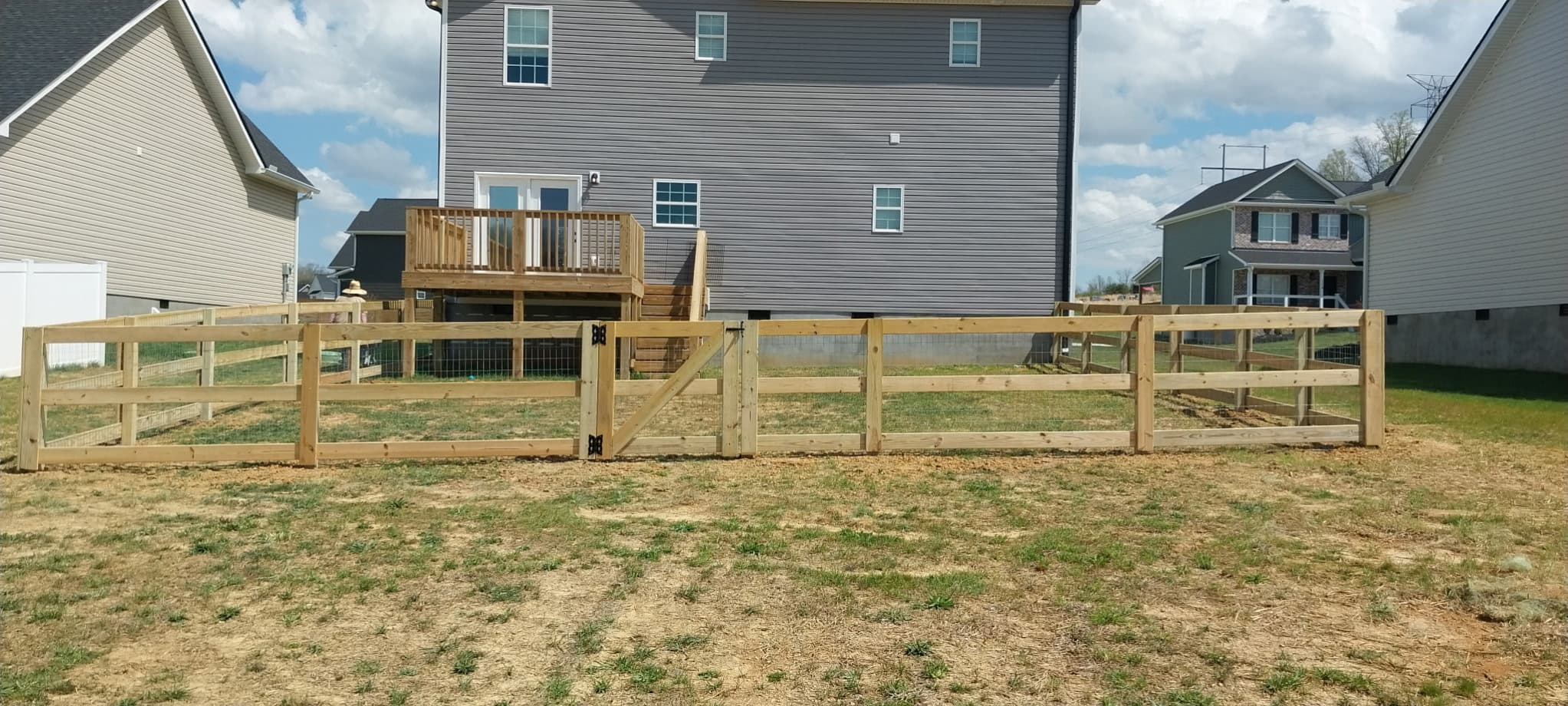 Greeneville TN fence installation project 2