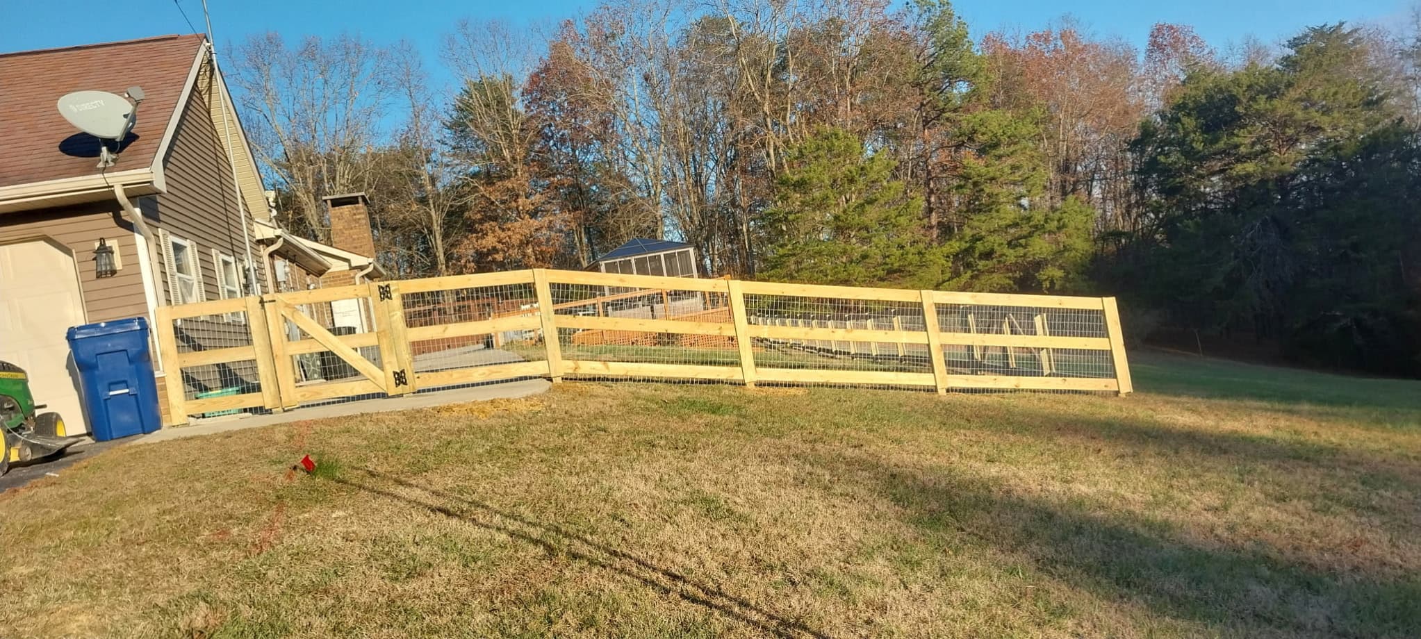 Jefferson City TN fence installation project 1