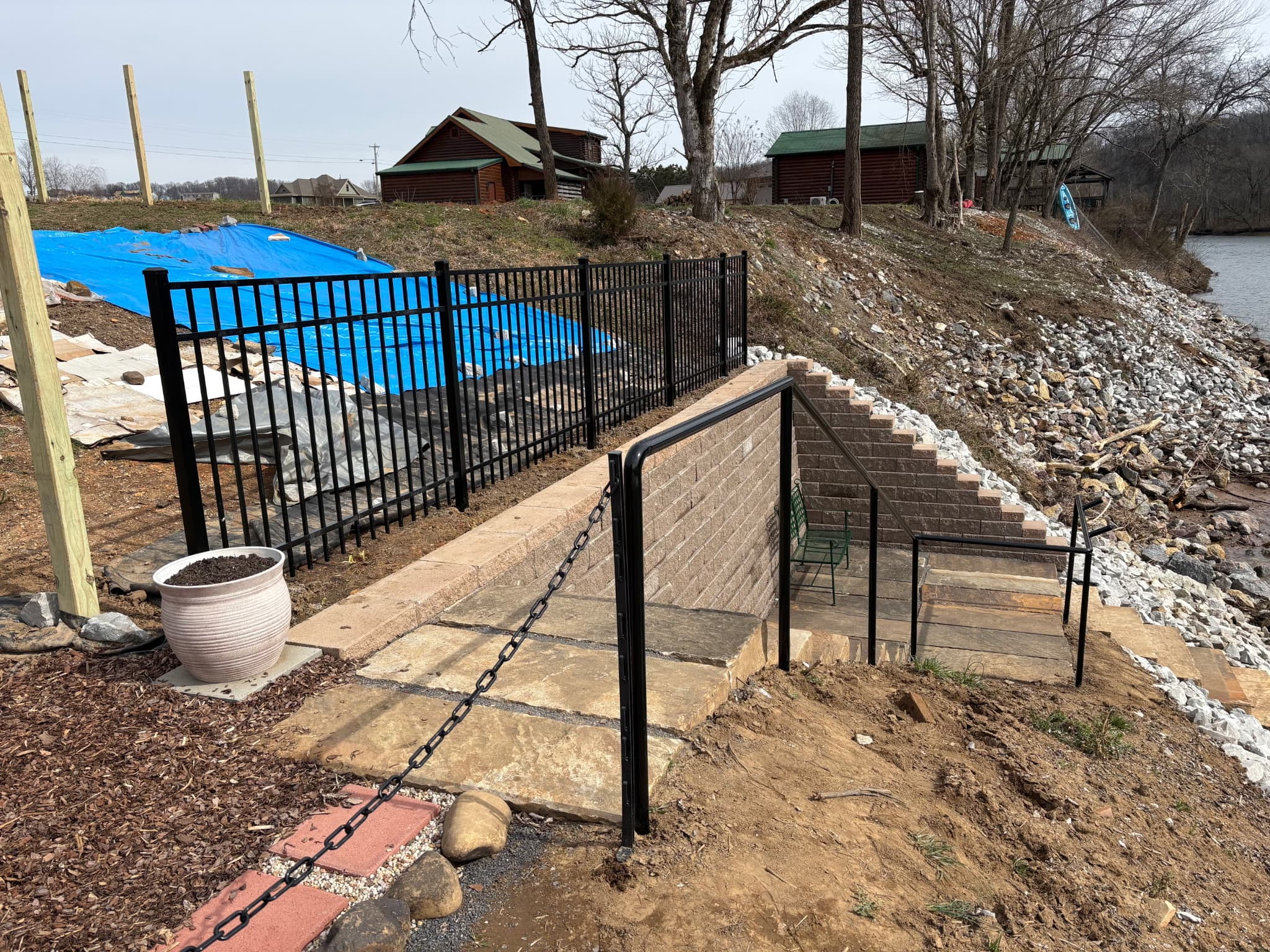 Jefferson City TN fence installation project 3