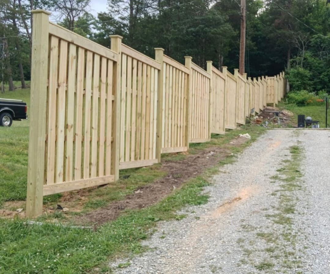 Johnson City TN fence installation project 1