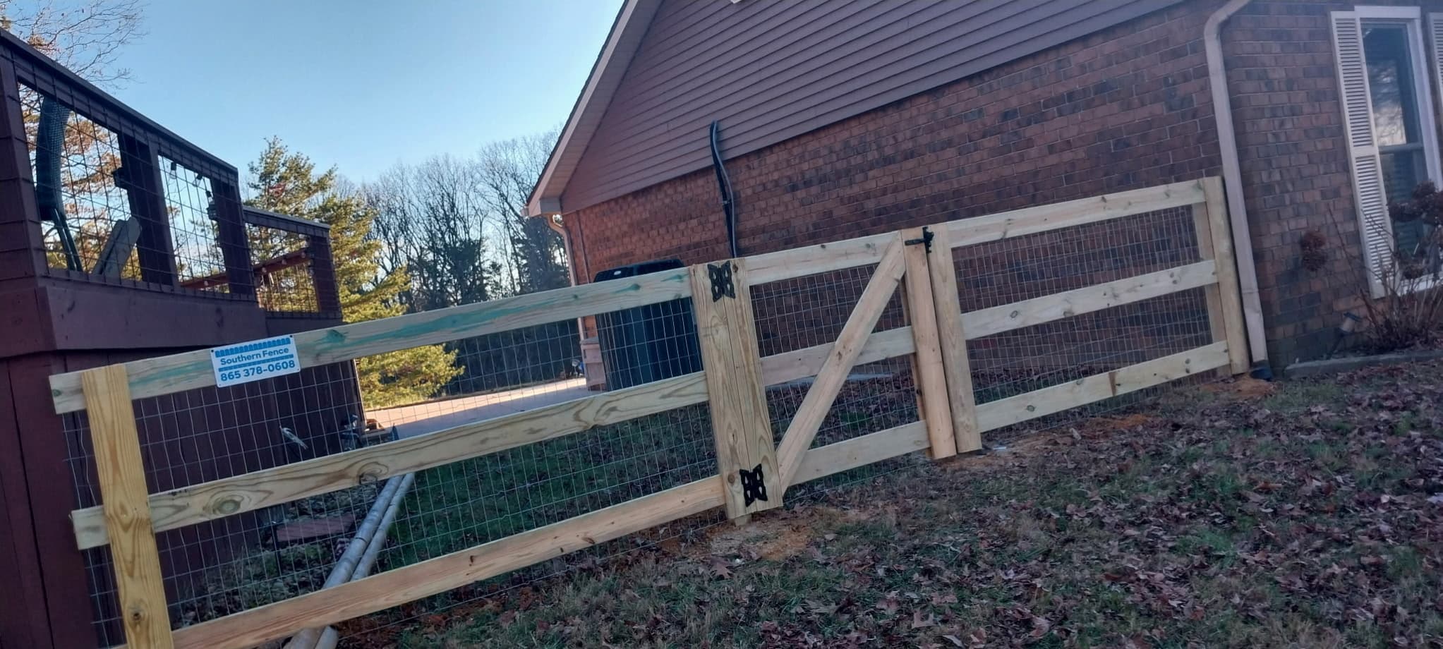 Maynardville TN fence installation project 1