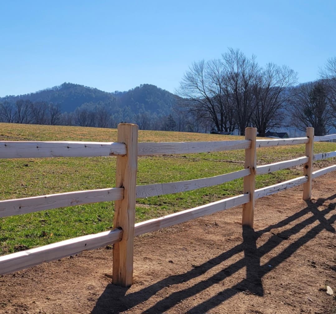 Tellico Plains TN fence installation project 1